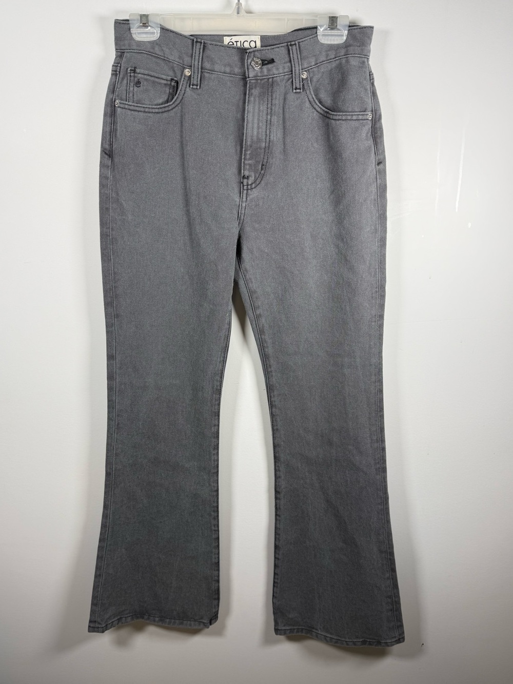 ✨ ETICA | Grey High Rise Flare Jeans Size 27